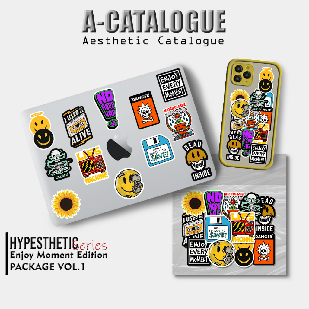 

Sticker Aesthetic Catalogue Waterprooft Compilation Hypebeast Hypesthetic Icon Logo || ENJOY EVERY MOMENT EDITION