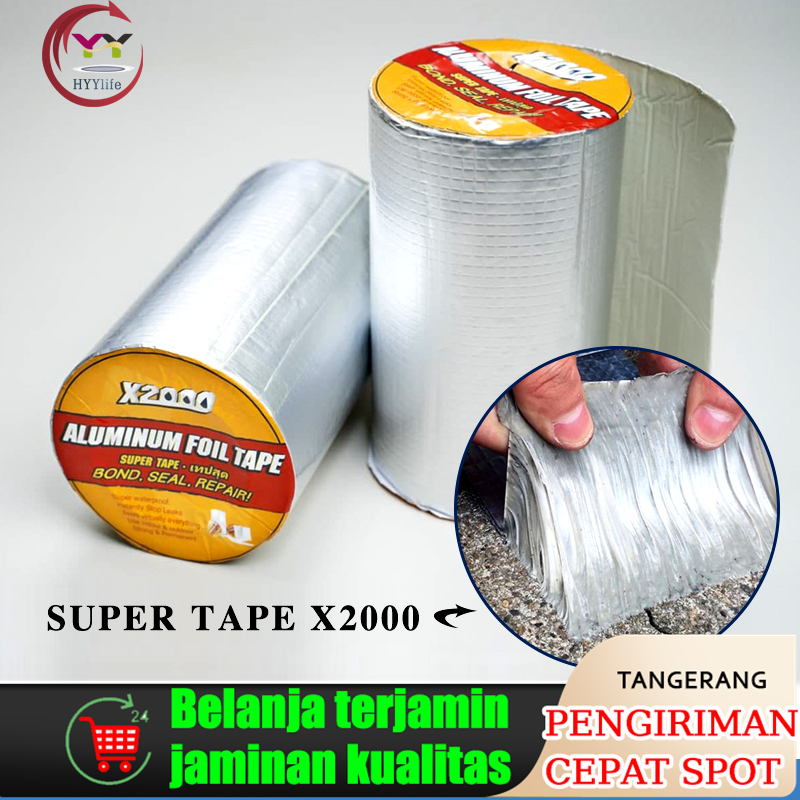 Super Tape X2000/Lakban Anti Bacor/Aluminium Foil Tape/Super Waterproof