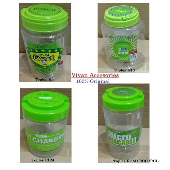 Toples Robot Kabel Data Handphone