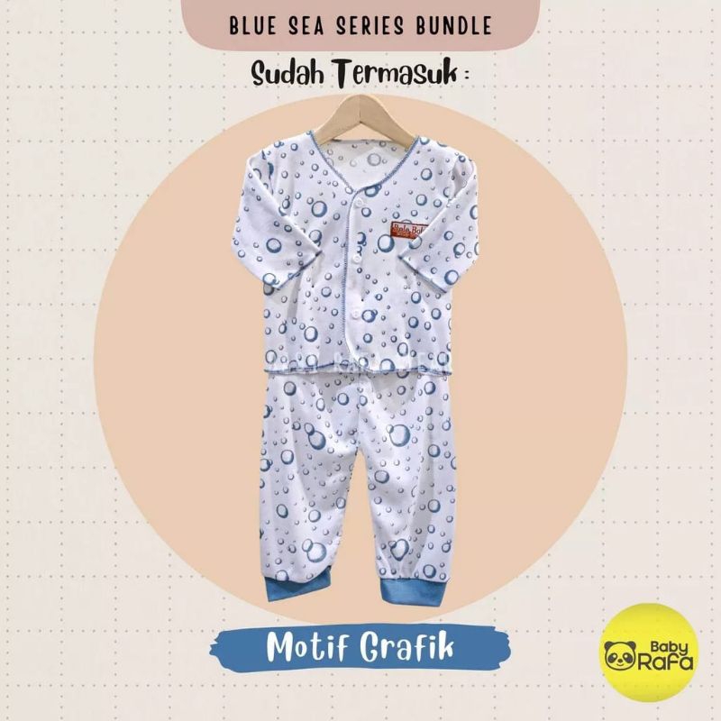 [rumahbayipdg] Stelan baju bayi 0-6 Month || set lengan panjang abu series