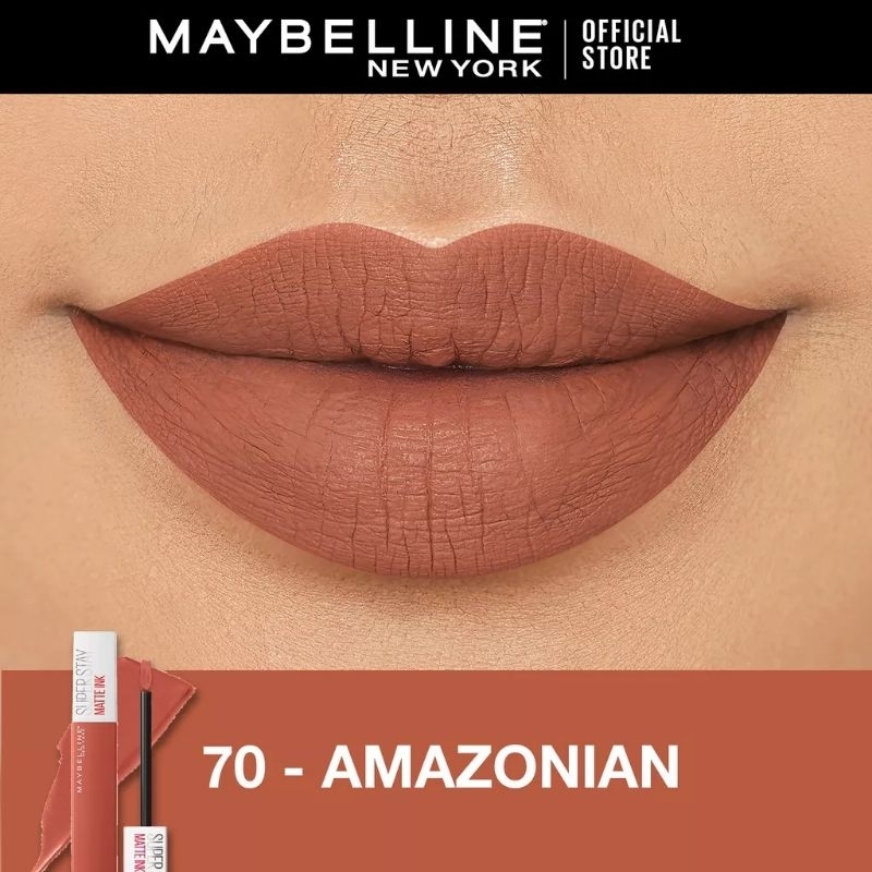 Preloved Maybelline Superstay Matte Ink Liquid Lipstick Lipcream Waterproof 70 Amazonian