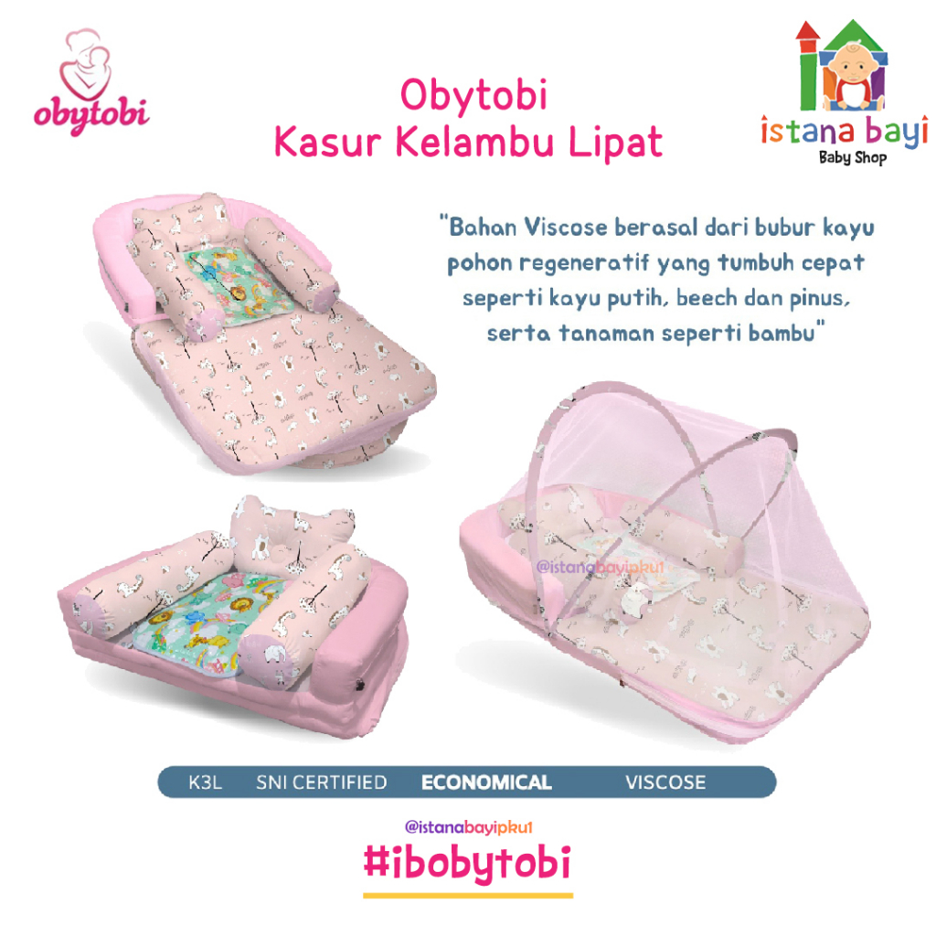 Obytobi Kasur Kelambu Lipat - Kasur Kelambu Bayi