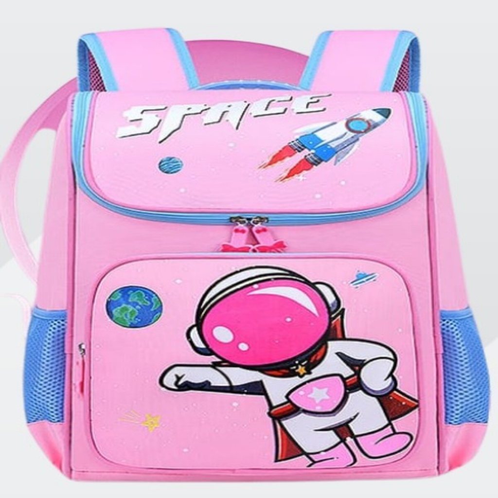 Tas sekolah anak laki laki astronot tas ransel untuk anak SD SMP FREE raincover untuk tas