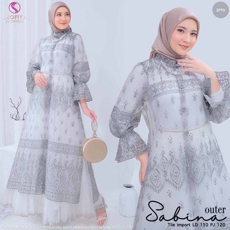 [READY] OUTER TILE DRESS KONDANGAN NUMA BY SHOFIYA