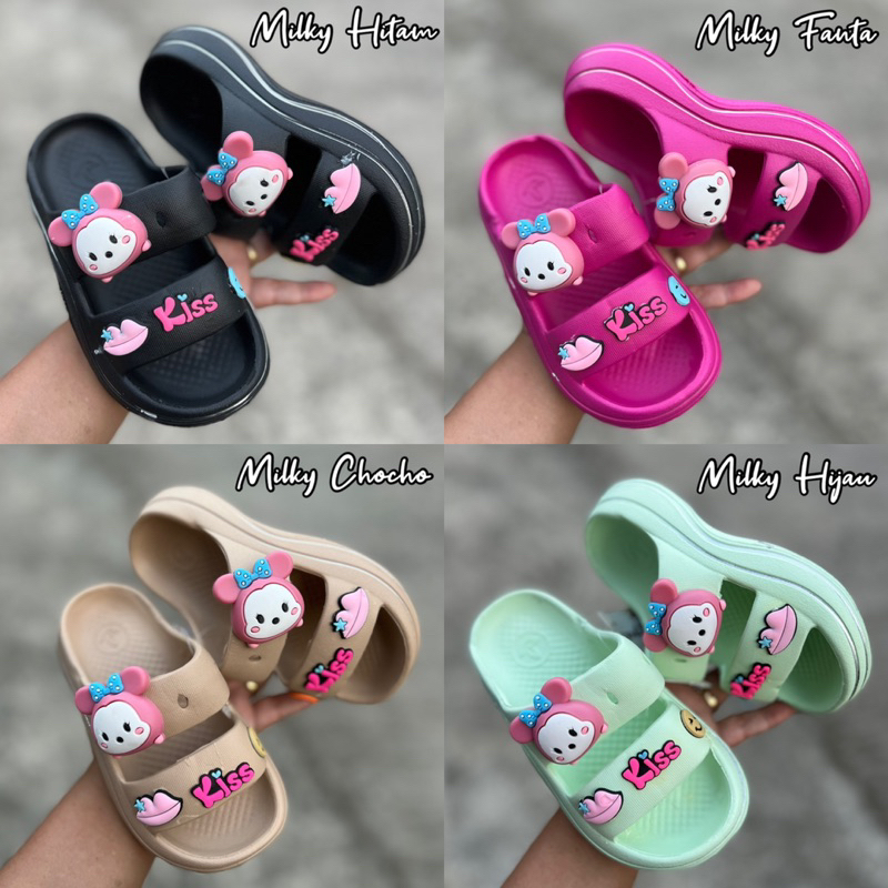 (LIVE) Sandal Fuji Wedges Anak Disney tsum tsum Milky