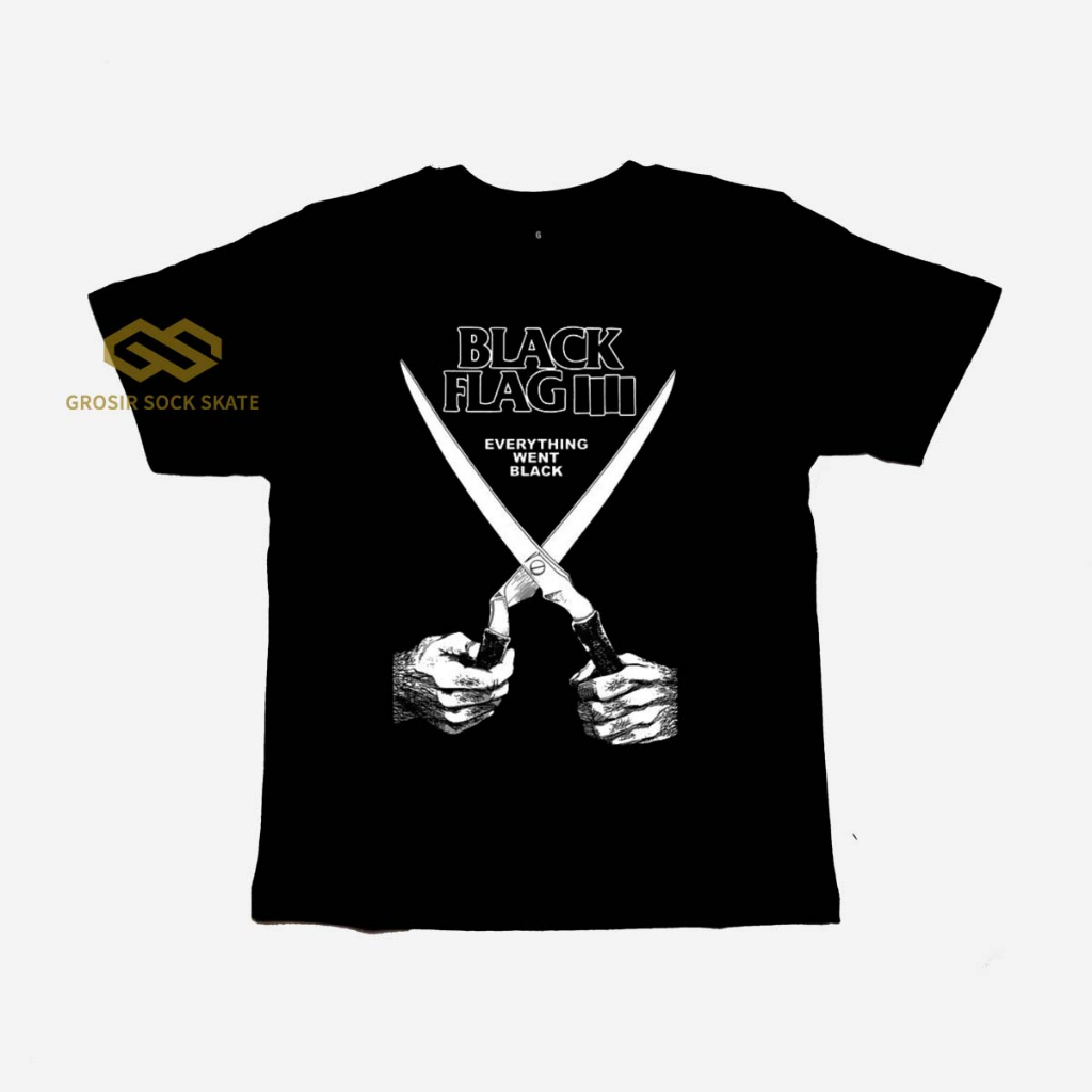 KAOS BAND ANAK/ KAOS MUSIK BLACK FLAG USIA 1-12 TAHUN