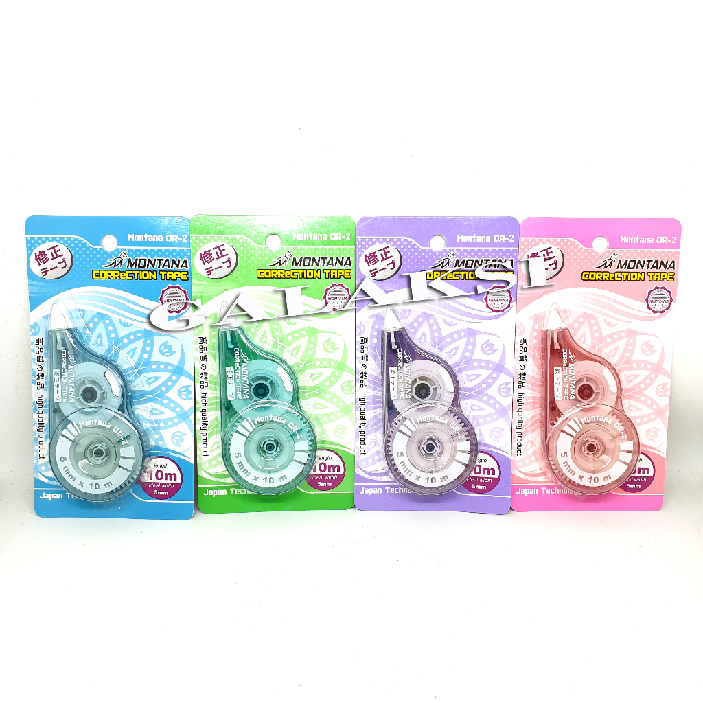 

[1 PC] CORRECTION TAPE / PITA KOREKSI / TIP EX PITA MONTANA OR-2 (10M X 5MM)