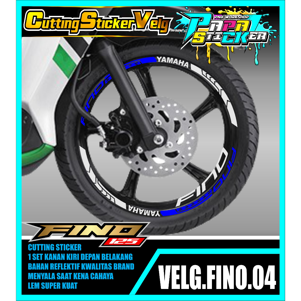 STIKER  VELG FINO CUTTING STICKER VELG FINO CUTTING VARIASI 04