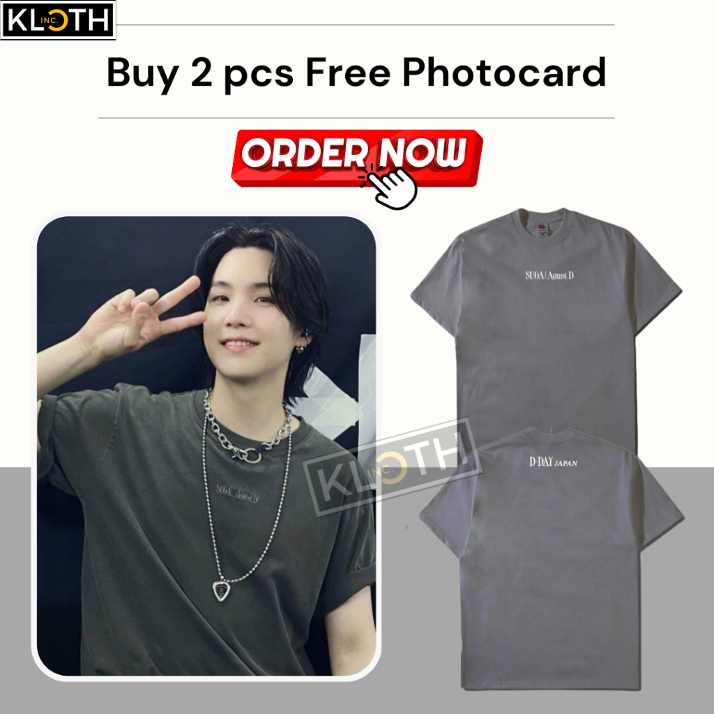 [BTS] Kaos BTS Suga D-Day Agust D Japan Concert Cotton 24s Premium