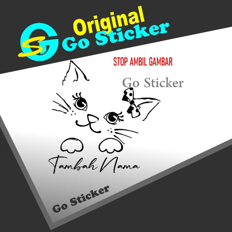 sticker kucing lucu