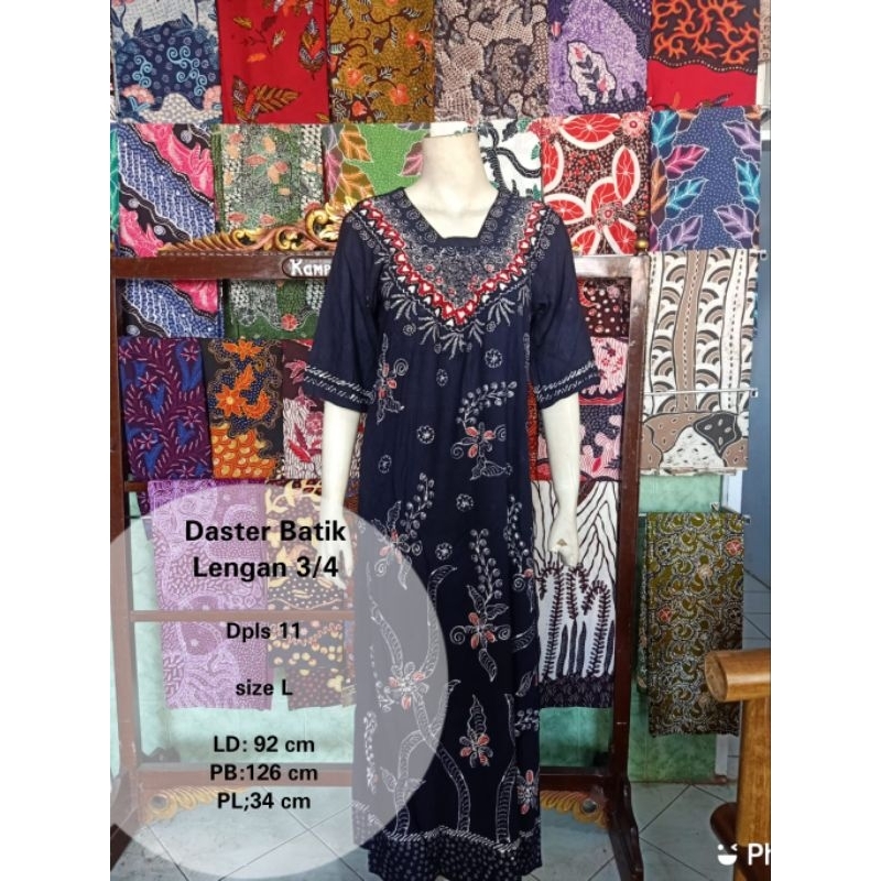 Daster Batik Tulis Madura Lengan 3/4