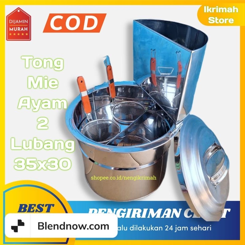 panci mie ayam/ tong mie ayam/ panci mie ayam 2 lubang/ dandang mie ayam 2 lubang