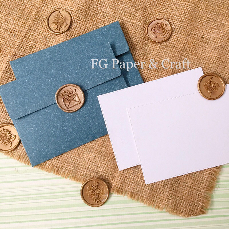 

Amplop Kartu Set Vintage Seal Wax 5pcs by fgpaper