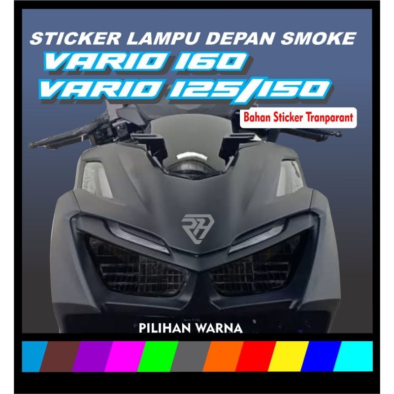 sticker smoke lampu depan Vario new led 125/150/160