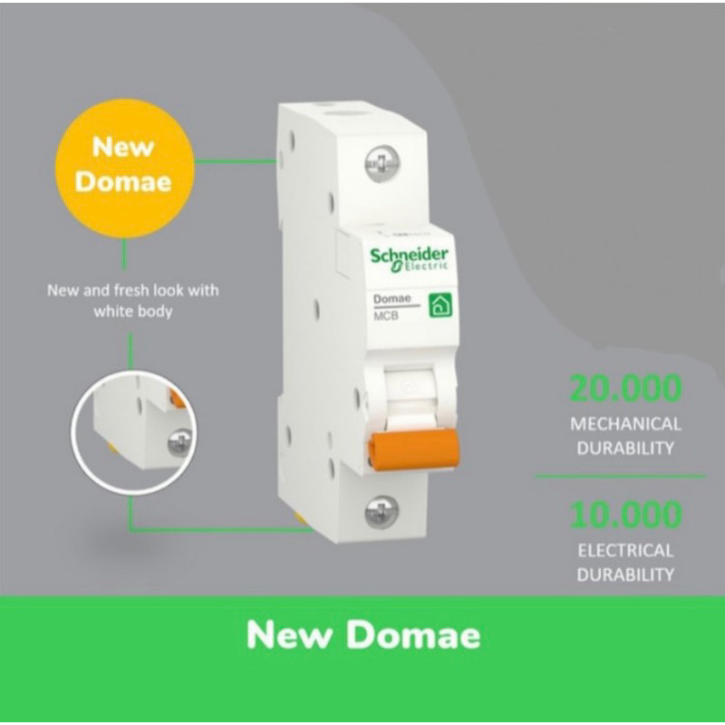 MCB SCHNEIDER 16 Ampere 1 phase New domae