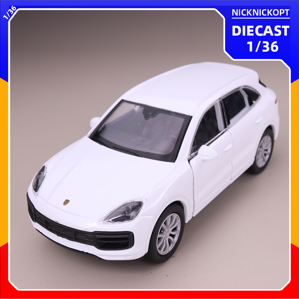 Miniatur Mobil Welly Porsche Cayenne Turbo Diecast Skala 1:36 Mainan Koleksi