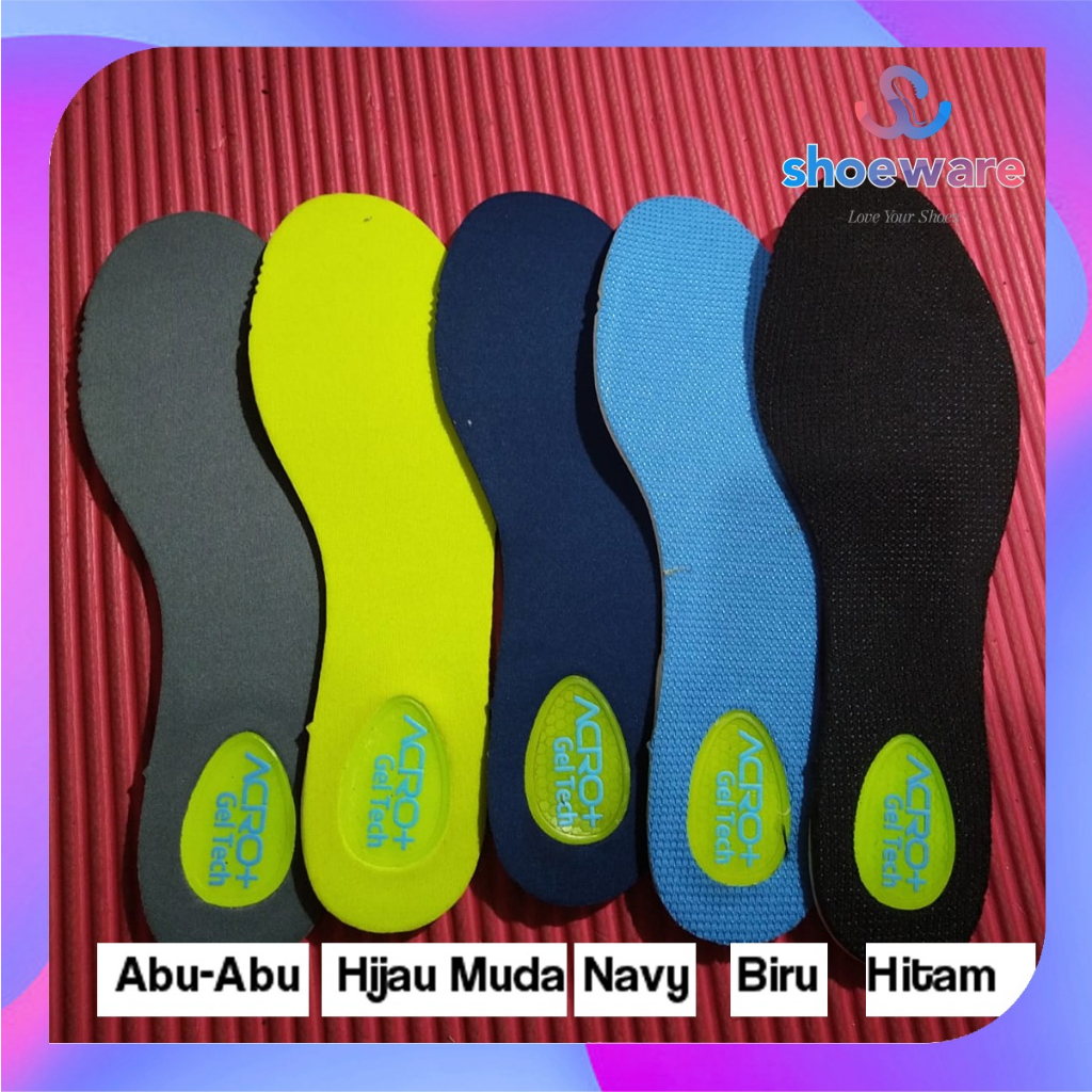 Insol alas kaki sepatu insole gel silicone lembut