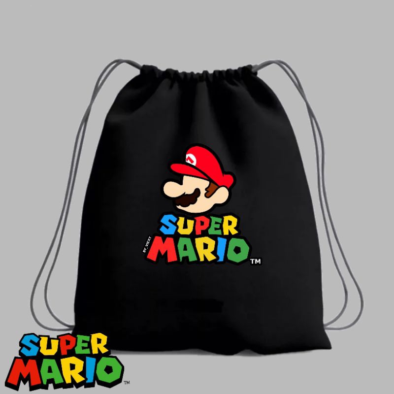 TAS SERUT GENDONG SUPER MARIO /TAS SERUT PRIA /TAS SERUT MURAH