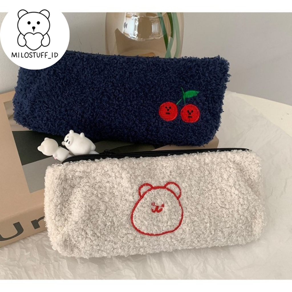 

[MILOSTUFF_ID] Kotak Pensil Bulu Minimalis Gaya Korea--MS0305