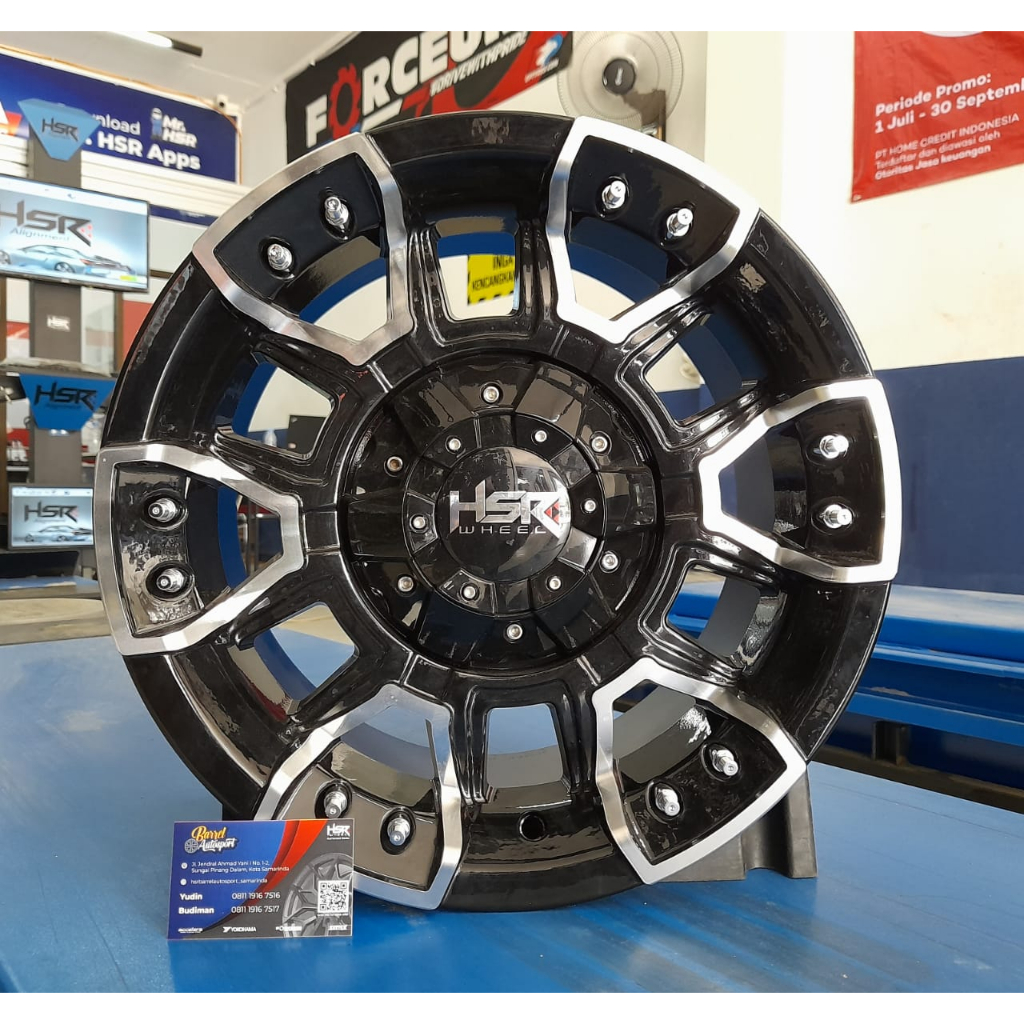 promo diskon velg hsr KOMO  Ring 16 lebar 7.5 buat mobil hilux,triton,panther
