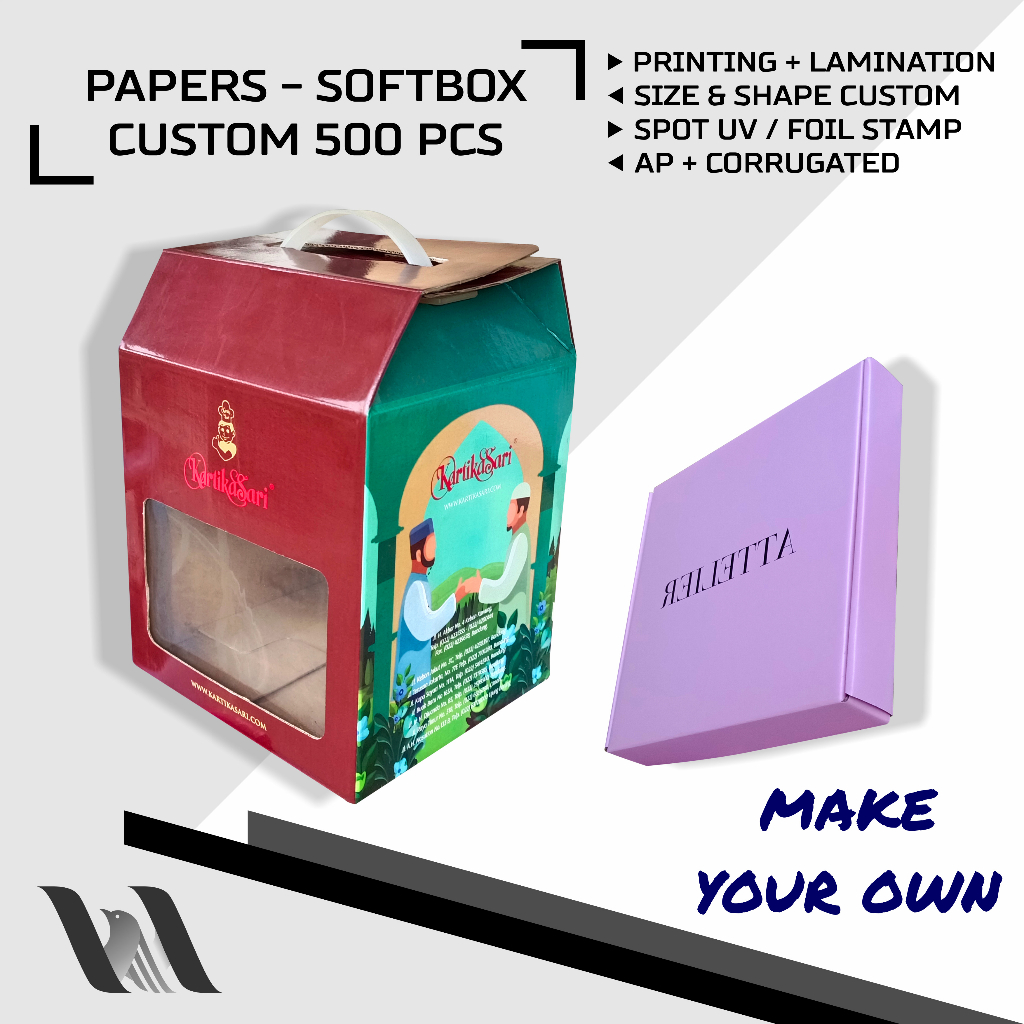 

CETAK KEMASAN DUS 3 - PAPER BOX - SOFTBOX - BOX CUSTOM - PRODUK SOUVENIER - PRINTING LAMINASI - FOIL STAMP HOT PRINT - SPOT UV - PERMANEN SABLON - ART PAPER - CRAFT PAPER - CORRUGATED PAPER - IVORY PAPER - DUPLEX PAPER - MINIMAL ORDER 500 PCS