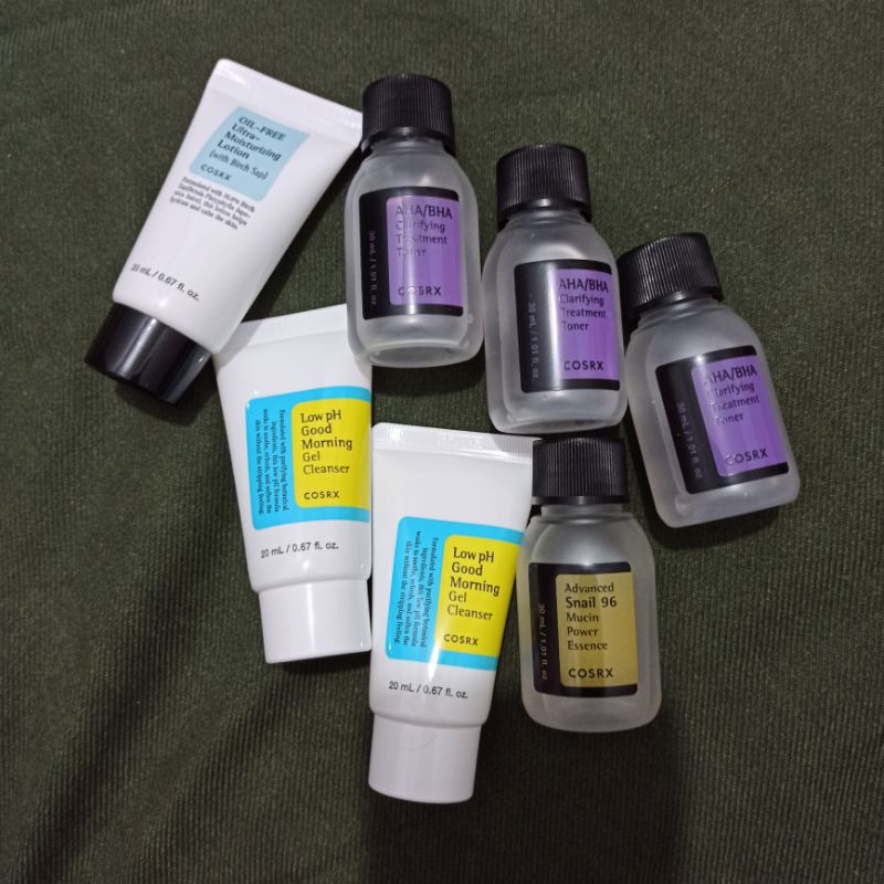 TONER AHA BHA COSRX TRAVEL SIZE KIT ALL NEW SEALED