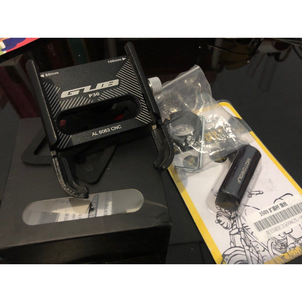 GUB P30 Original Holder Handphone Dudukan Ponsel Aluminium Aloy spion pcx spion x1 tameng airblade hugger airblade visor vario visor nmax