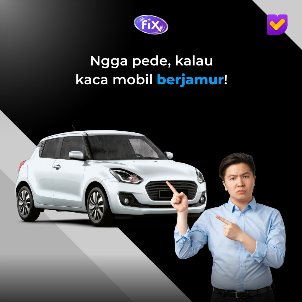 FIX - Pembersih Jamur Kaca Mobil / Waterspot Remover Ampuh / Glass Cleaner