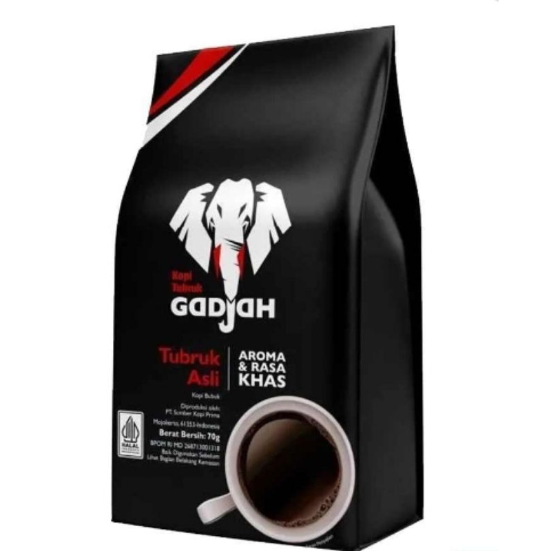 

GADJAH KOPI TUBRUK ASLI 70G