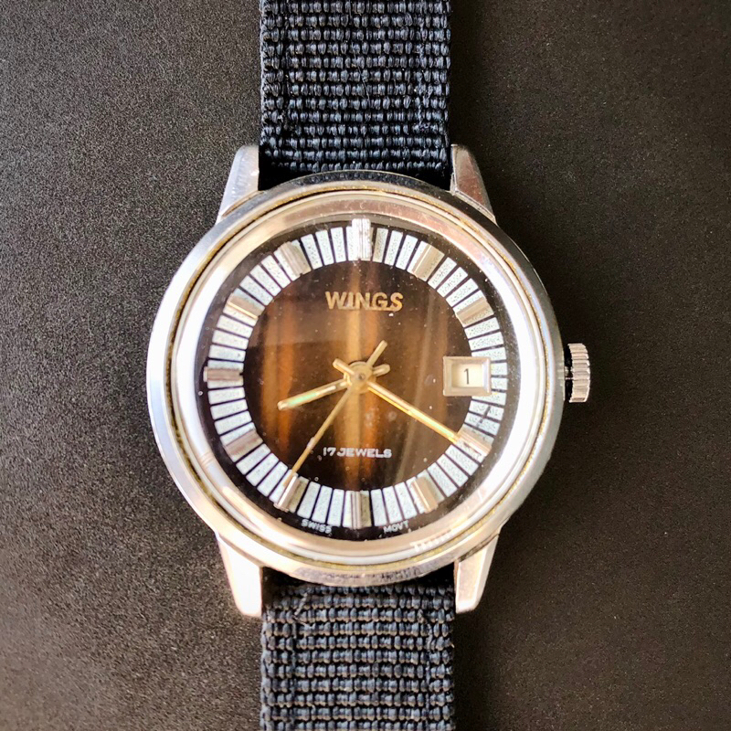 JAMTANGAN PRIA ORIGINAL / ARLOJI KUNO WINGS SWISS MADE