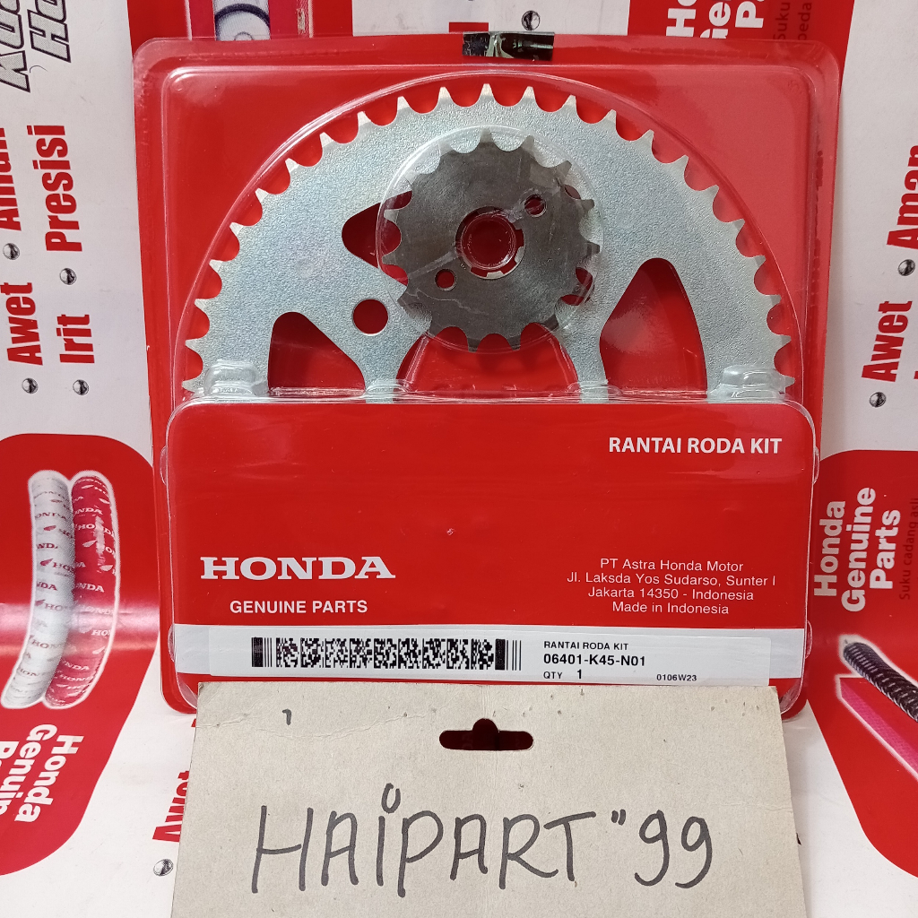 Gir set paket rantai roda drive chain kit T-15 T-46 428-120 CB150R (2015 - 2018) CBR 150R (2014 - 20