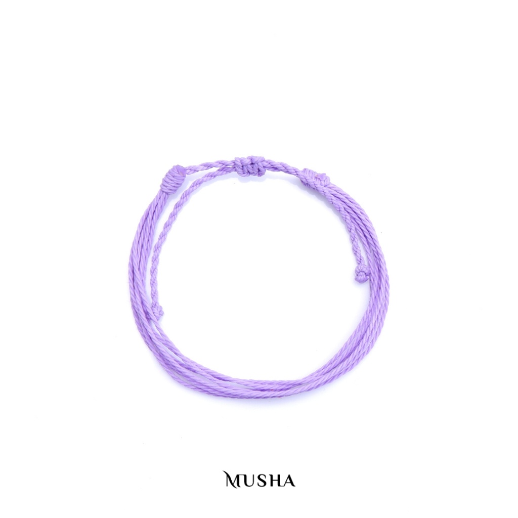 Musha Water-Repellent Bracelet - Lilac | Gelang Tali Gelang Pria Gelang Wanita