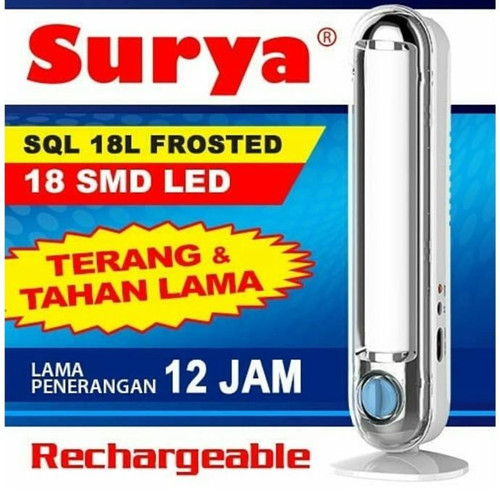 Lampu Emergency LED SURYA Lampu Darurat Senter Charge SQL 18L SQL18L