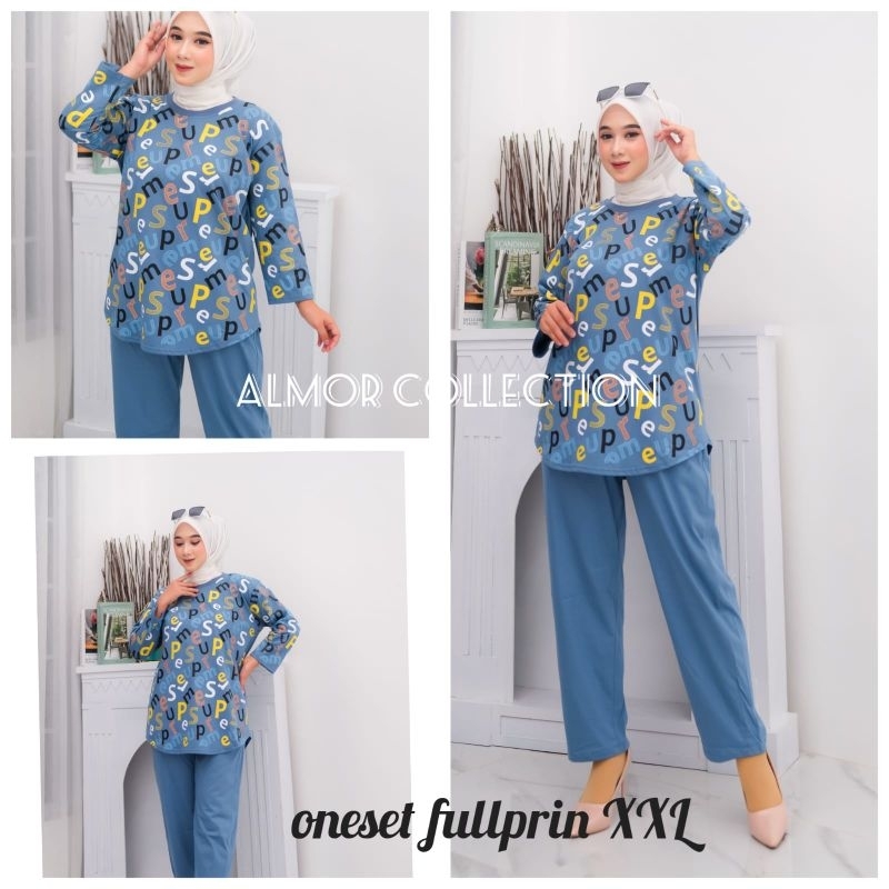 Jovanka Set Celana Kaos Combed Allsize fit XXXL//Celana Cargo Combed Set Kaos//Set Wanita JUMBO