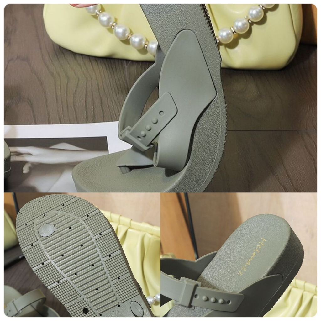 GROSIRTAS TG1739 Sandal Jepit Jelly Wanita Import Helmazz /Sendal Karet Premium