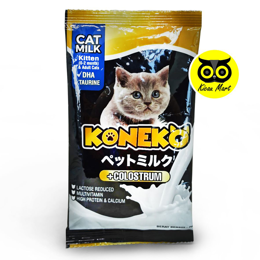 Milk Cat Koneko Susu kucing Bubuk Anakan Bayi Kucing Kitten Anabul Adult Cat Milk Kolostrum DHA Replacer Minuman Kalsium Kucing