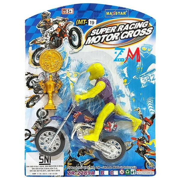 Mainan Anak Motor cross piala / super racing motor cross - mt19