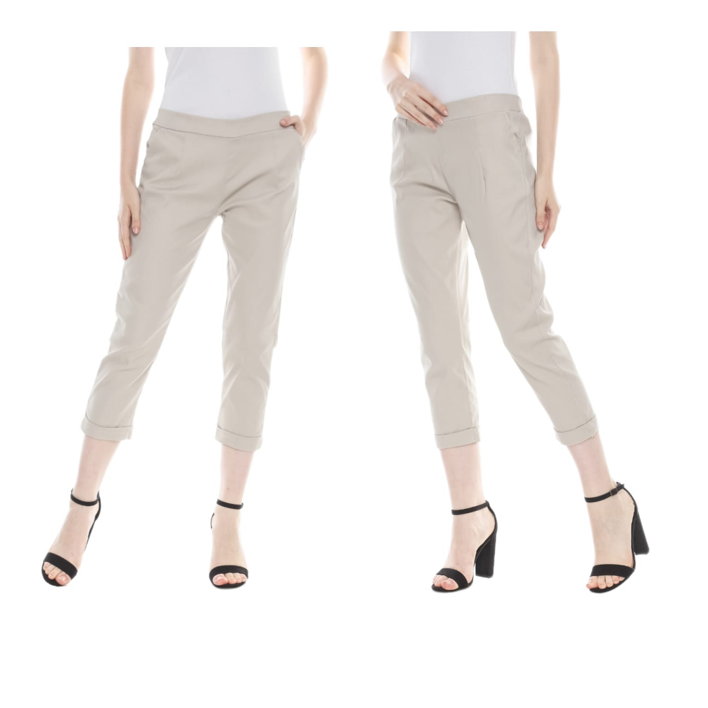 CELANA WANITA 7/8 PANTS KATUN TWILL STRECH PREMIUM