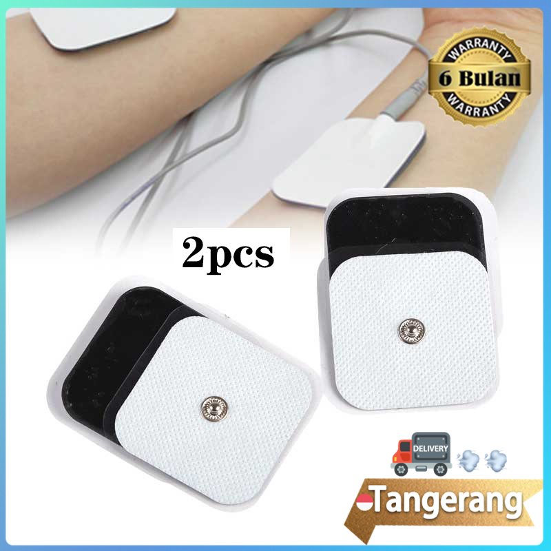 2pcs/set Pad Tens Kancing Electrode Pads Beurer EM / Pad Electrode EMS / Pads Kancing 5x5cm