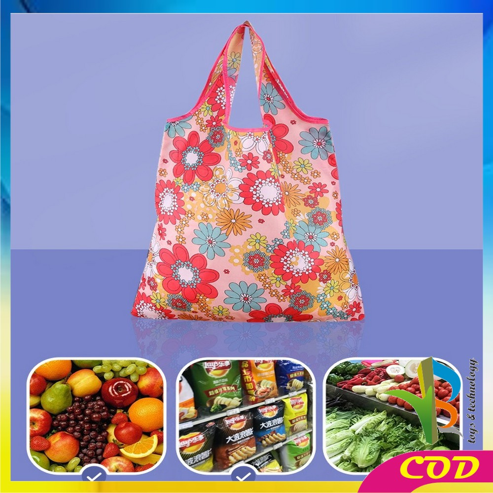 RB-T47 Tas Belanja Lipat Karakter Shopping Bag Reusable Bag Serbaguna / Kantong Belanja Ramah Lingkungan Souvenir Tas Lipat