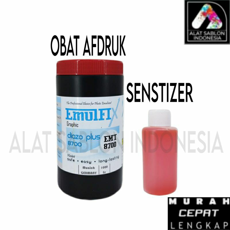 OBAT AFDRUK EMULFIX SOLVENT BASED GRAPHIC 8700 BLUE 1KG ALAT SABLON