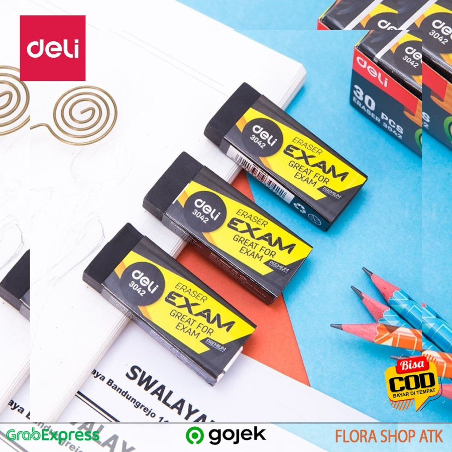 

Penghapus Pensil Deli Penghapus Ujian Hapusan Hitam Eraser Dust Black