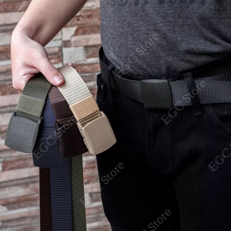 IKAT PINGGANG TACTICAL NYLON CANVAS / TACTICAL ARMY / ANTI METAL DETECTOR - MC-NL-40