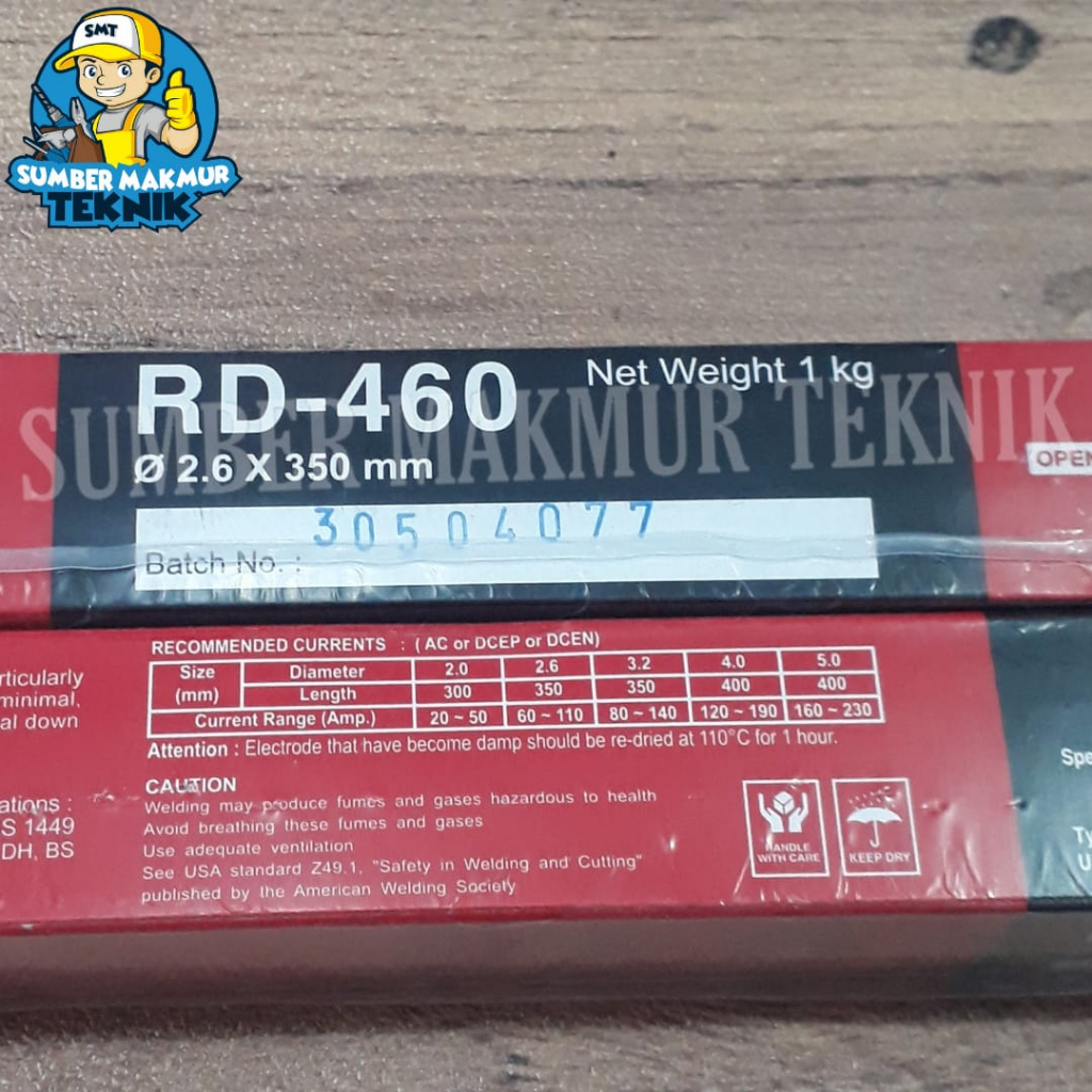 Kawat Las Nikko Steel RD460 2.6 mili 2,6mm (1pak isi 1 kg)