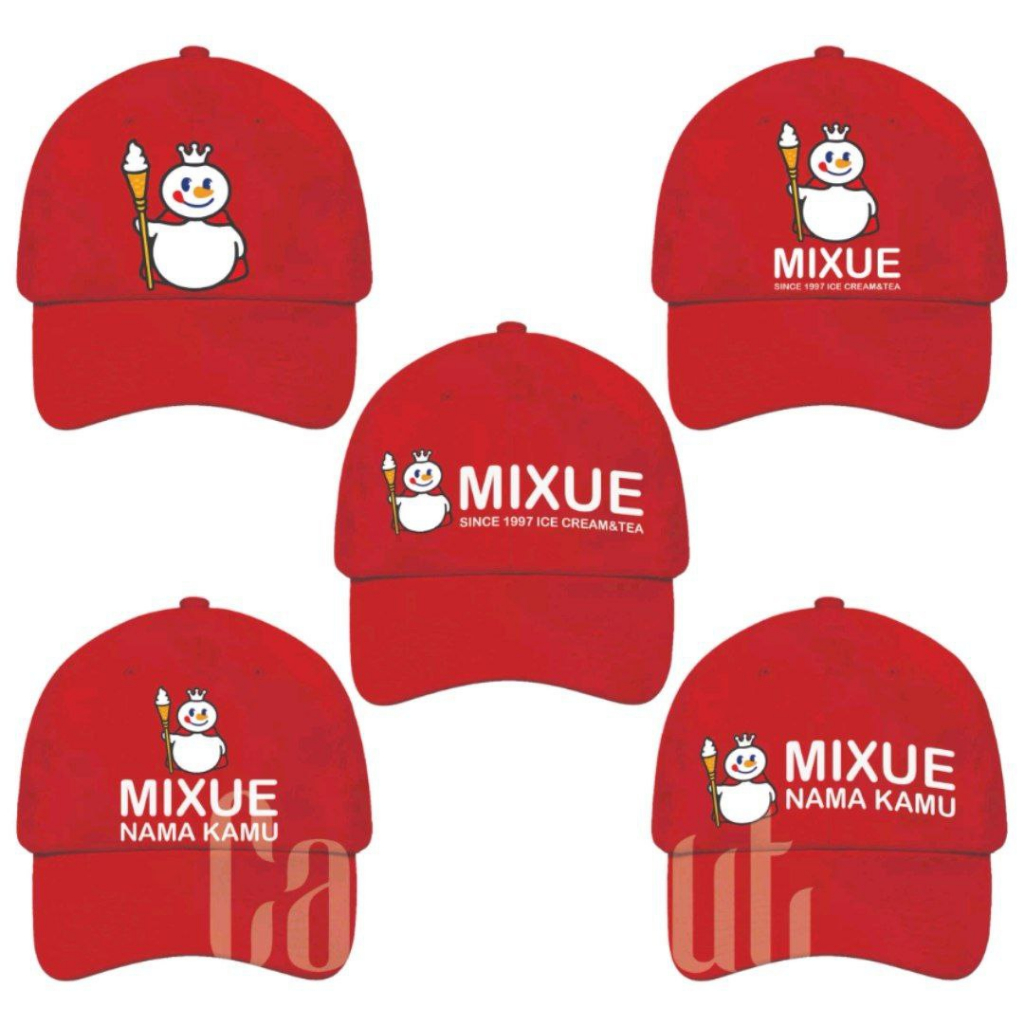 TOPI MIXUE ANAK BASEBALL FREE CUSTOM NAMA SENDIRI