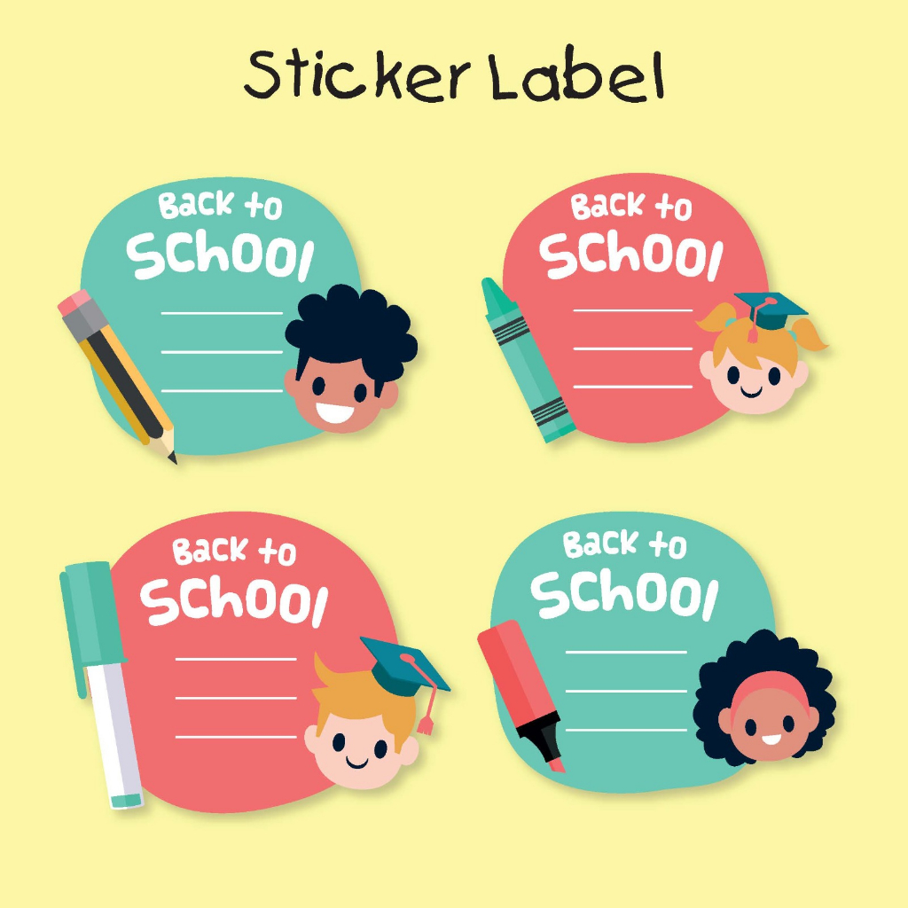 

Sticker Label Anak Stiker Buku Sekolah Anak Custom