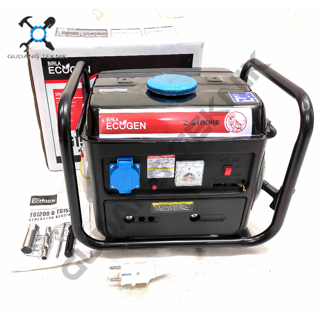 Genset 650Watt 2Tak BIRLA ECOGEN TG1500 / Generator TG 1500 650W - Genset Generator Gasoline Bensin BIRLA ECOGEN