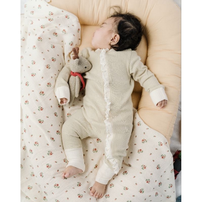 BOHOPANNA - SLEEPSUIT ZIPPER RUFFLE BOHOPANNA - SLEEPSUIT ANAK - SLEEPSUIT BAYI - BAJU TIDUR ANAK - BAJU ANAK