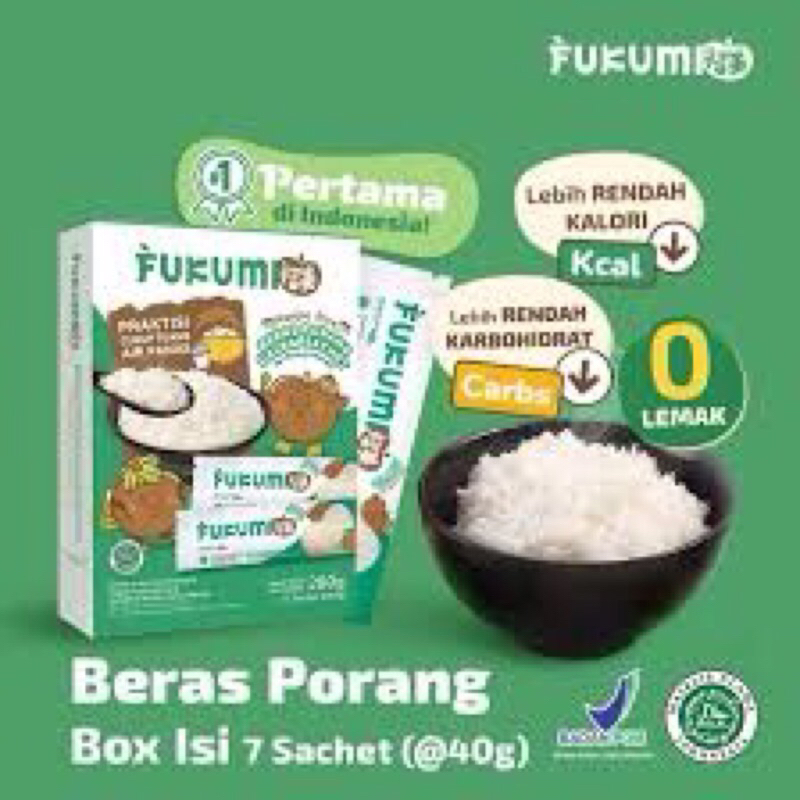 

Fukumi-Beras Porang 1kg dan 280gr