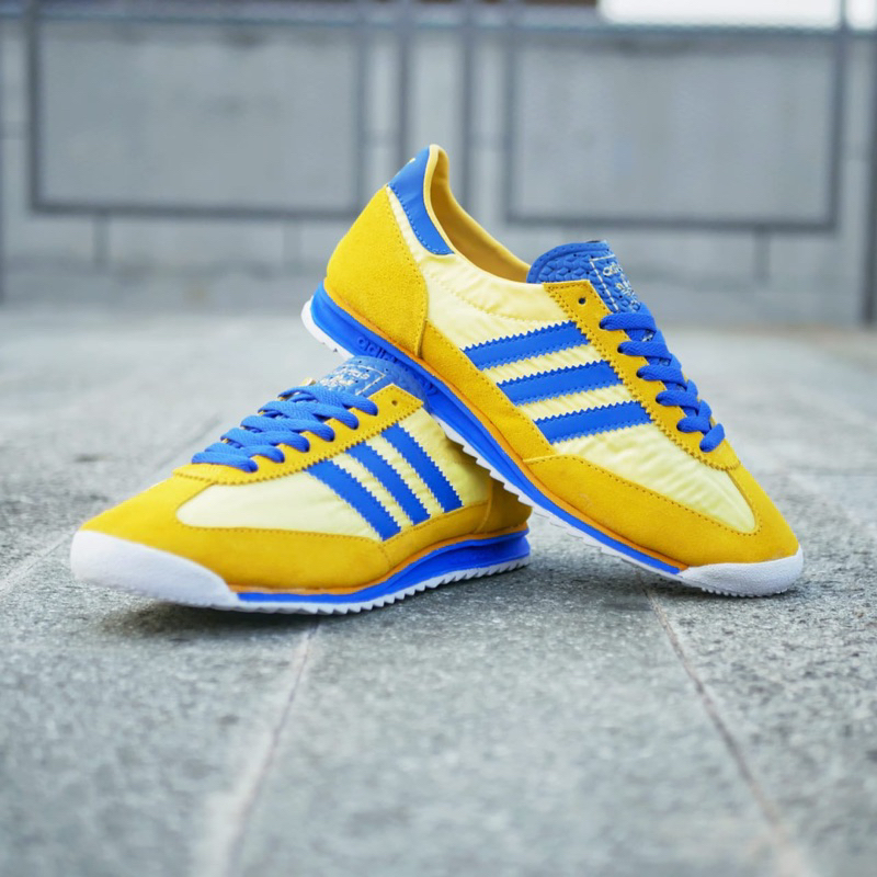 ADIDAS SL72 TRAINERS MALMO YELLOW BLUE ORIGINAL